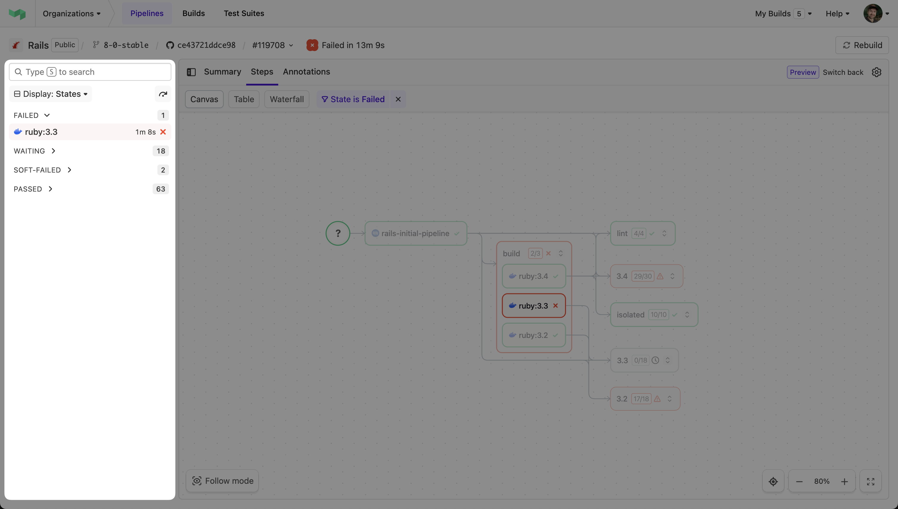 Screenshot showing the sidebar
